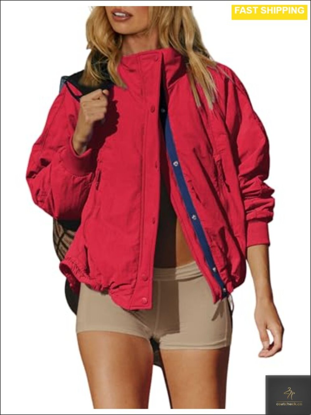 Fleece Lined Waterproof Windbreaker Jacket Zip Pockets